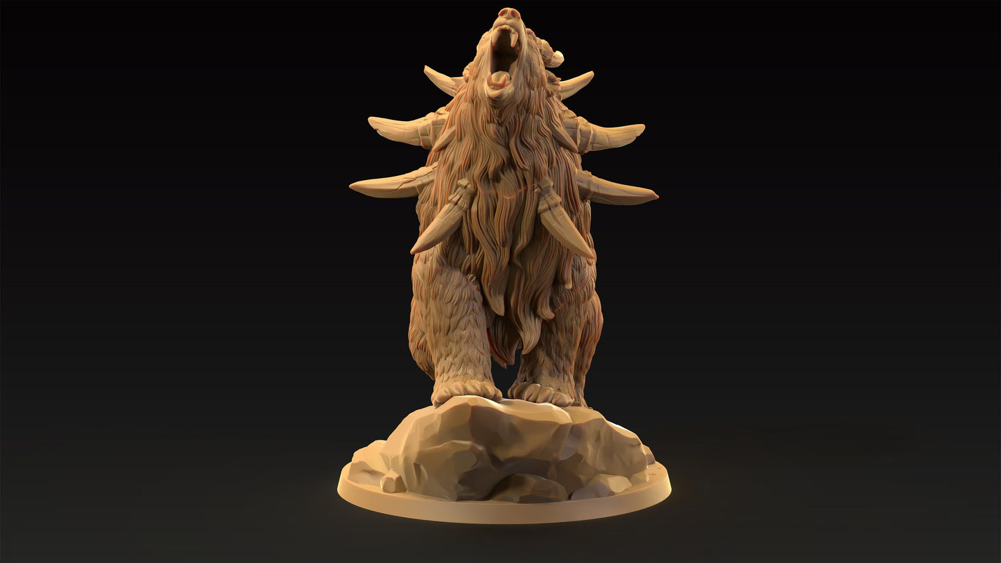 Dire Bear | Dragon Trappers Lodge | Journey Through The Direlands | 32mm Scale Resin Printed Tabletop RPG Figure For DND
