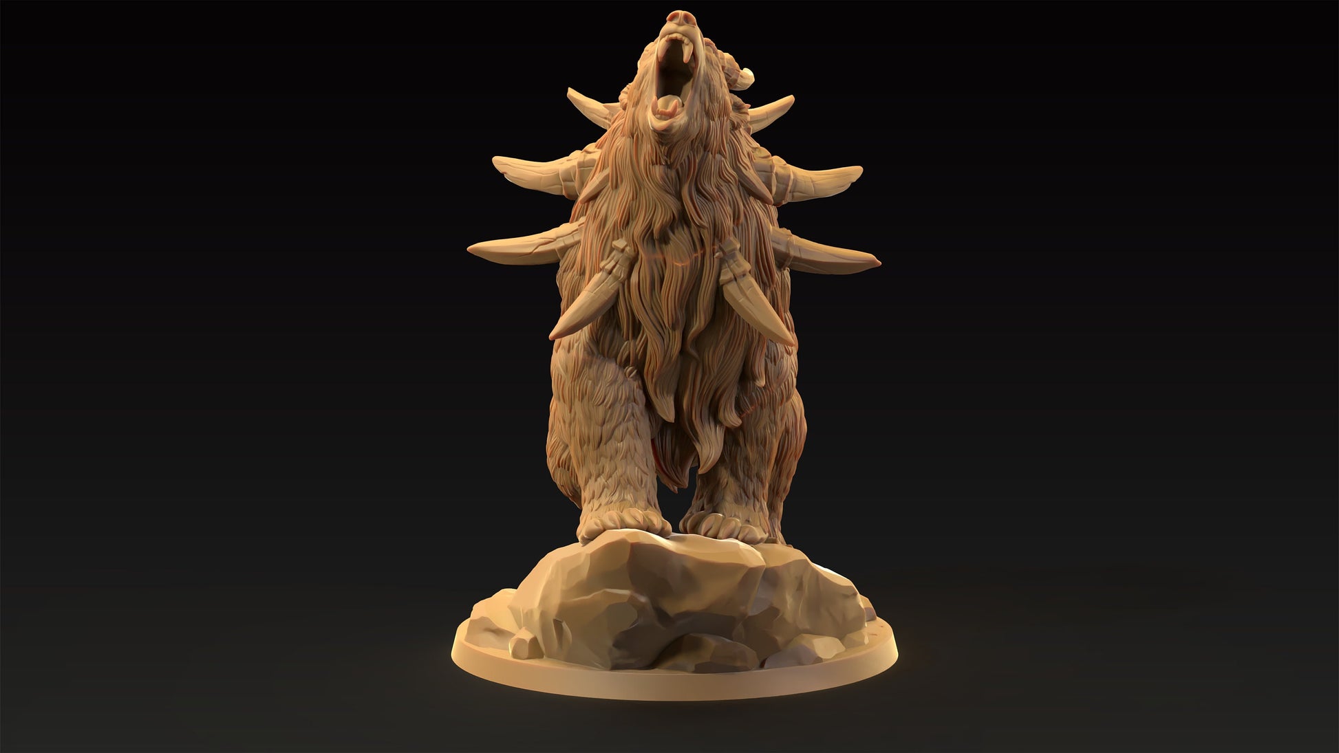 Dire Bear | Dragon Trappers Lodge | Journey Through The Direlands | 32mm Scale Resin Printed Tabletop RPG Figure For DND