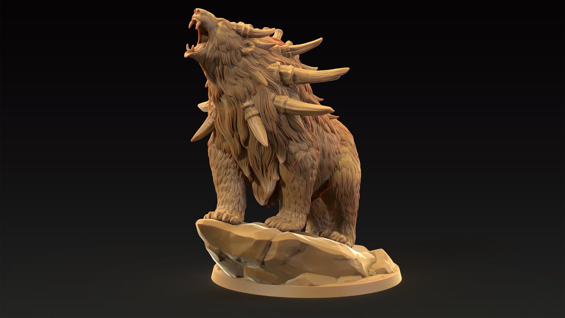 Dire Bear | Dragon Trappers Lodge | Journey Through The Direlands | 32mm Scale Resin Printed Tabletop RPG Figure For DND