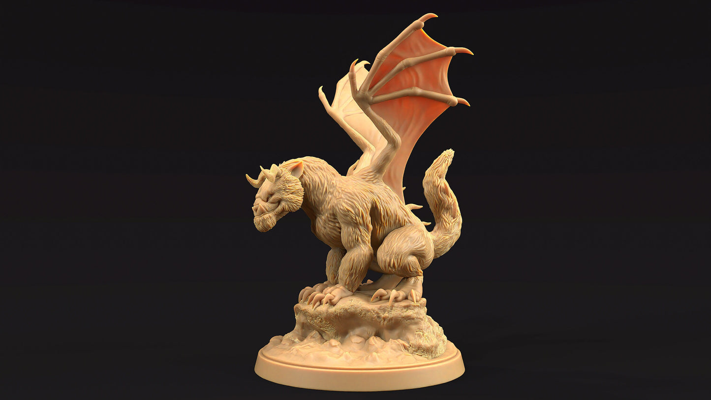 Dire Ferret Drake | Dragon Trappers Lodge | Journey Through The Direlands | 32mm Scale Resin Printed Tabletop RPG Figure For DND