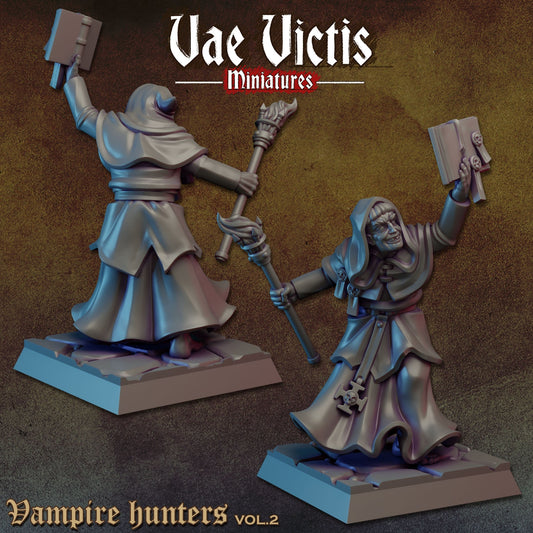 Crazy Priest | Vae Victis Miniatures | 32mm Scale Resin Printed Tabletop RPG Figures for Tabletop Roleplaying or Wargaming