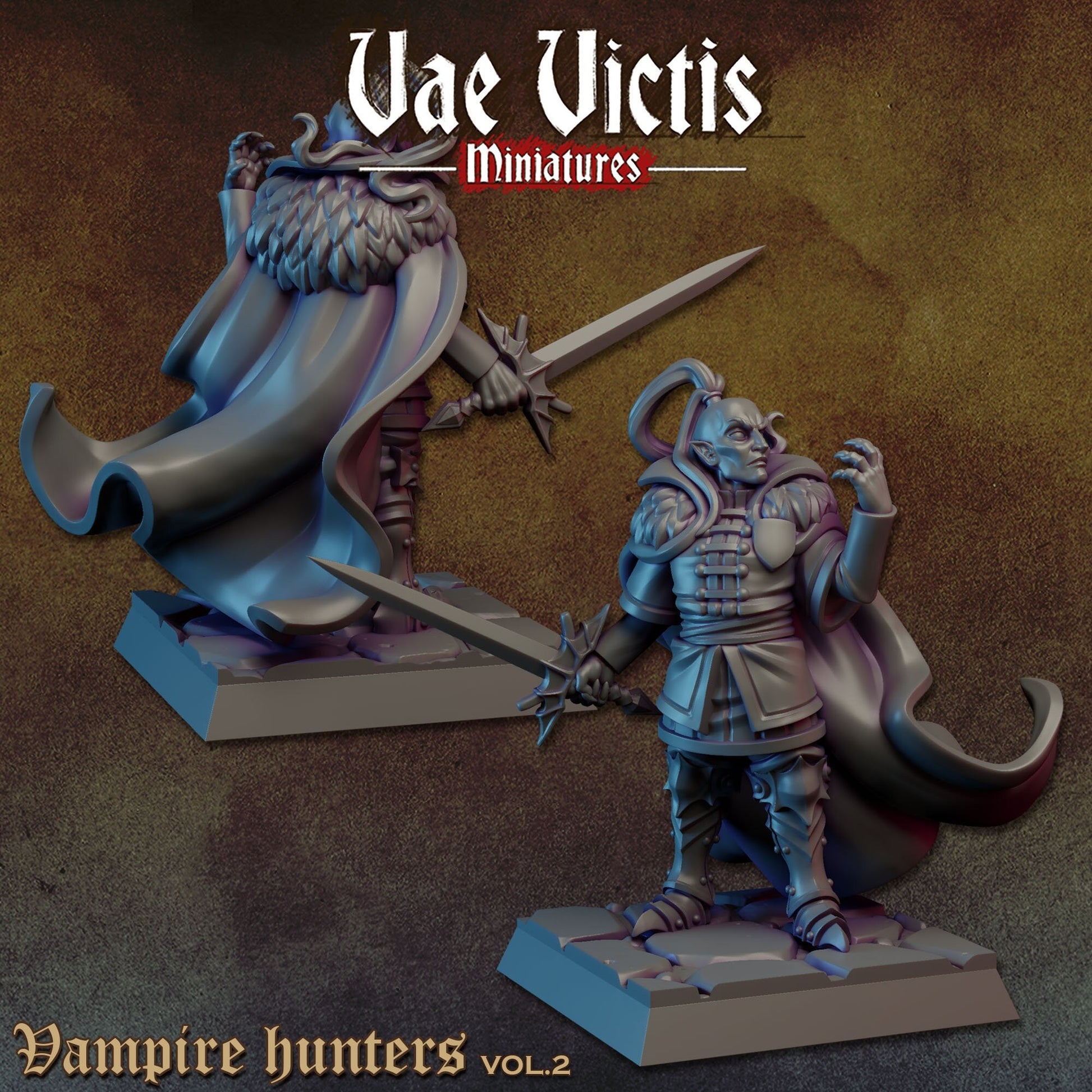 Vampire Lord | Vae Victis Miniatures | 32mm Scale Resin Printed Tabletop RPG Figures for Tabletop Roleplaying or Wargaming
