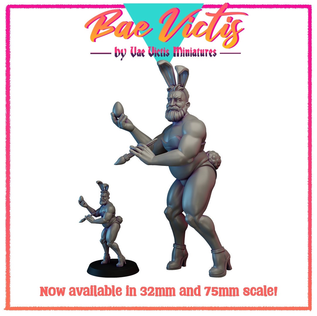 Bunny Suit | Bae Victis | Vae Victis Miniatures | 32mm and 75mm Scale Resin Printed Tabletop RPG Figures for Tabletop RPG's or Wargaming
