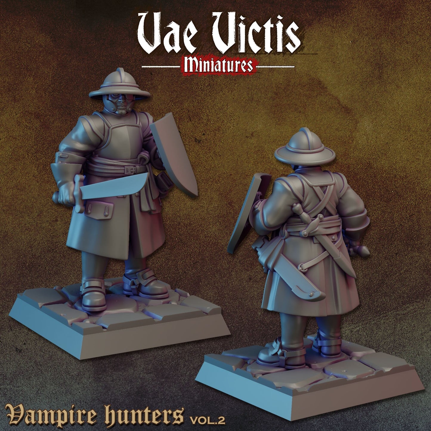 Vampire Hunters Set Vol. 2 | Vae Victis Miniatures | 32mm Scale Resin Printed Tabletop RPG Figures for Tabletop Roleplaying or Wargaming