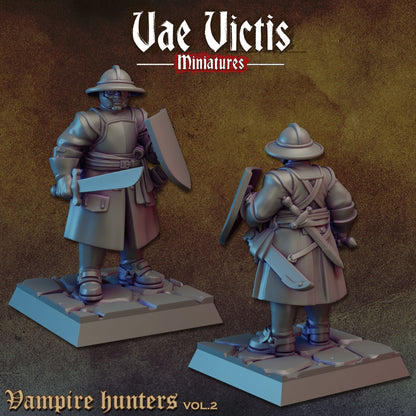 Vampire Hunters Set Vol. 2 | Vae Victis Miniatures | 32mm Scale Resin Printed Tabletop RPG Figures for Tabletop Roleplaying or Wargaming