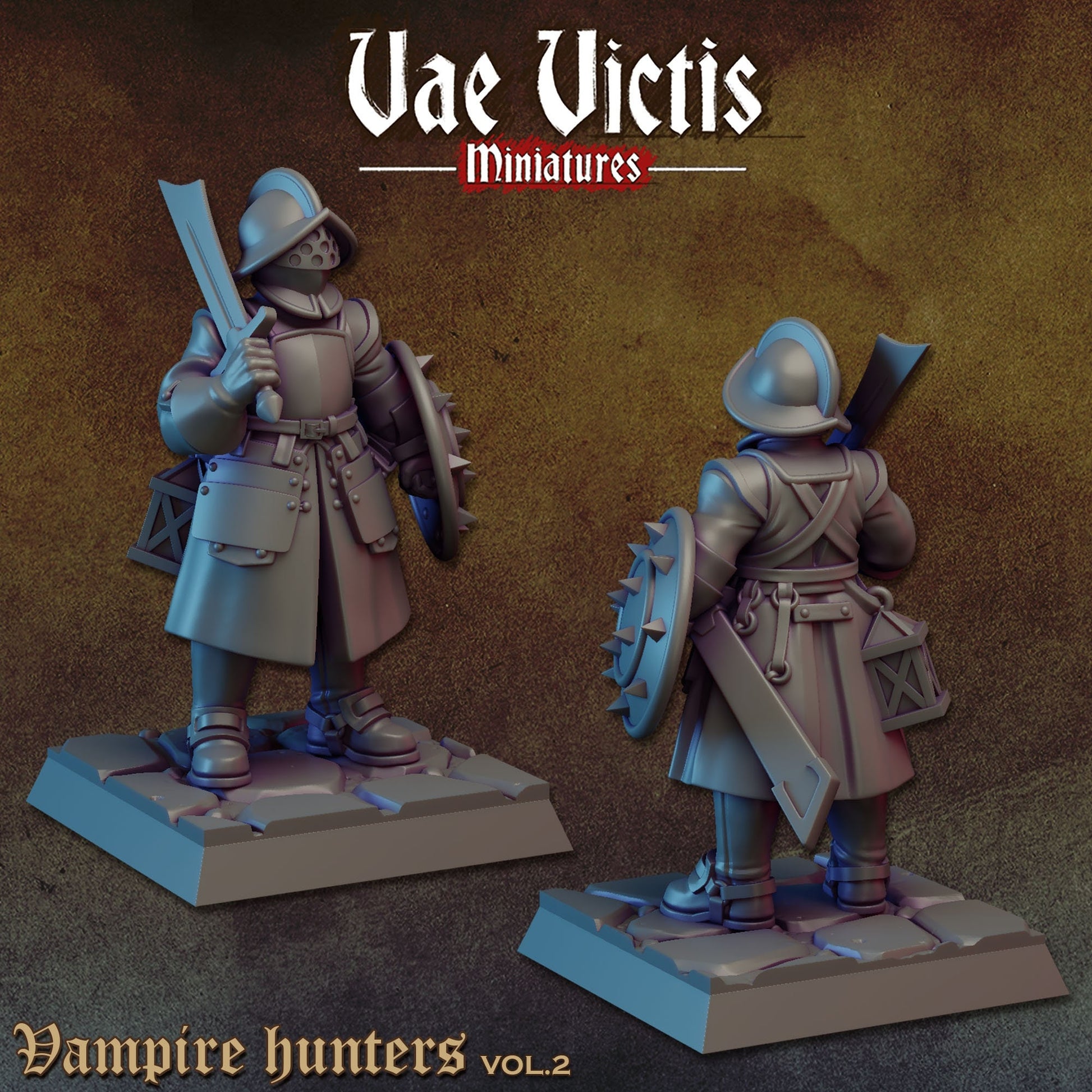 Vampire Hunters Set Vol. 2 | Vae Victis Miniatures | 32mm Scale Resin Printed Tabletop RPG Figures for Tabletop Roleplaying or Wargaming