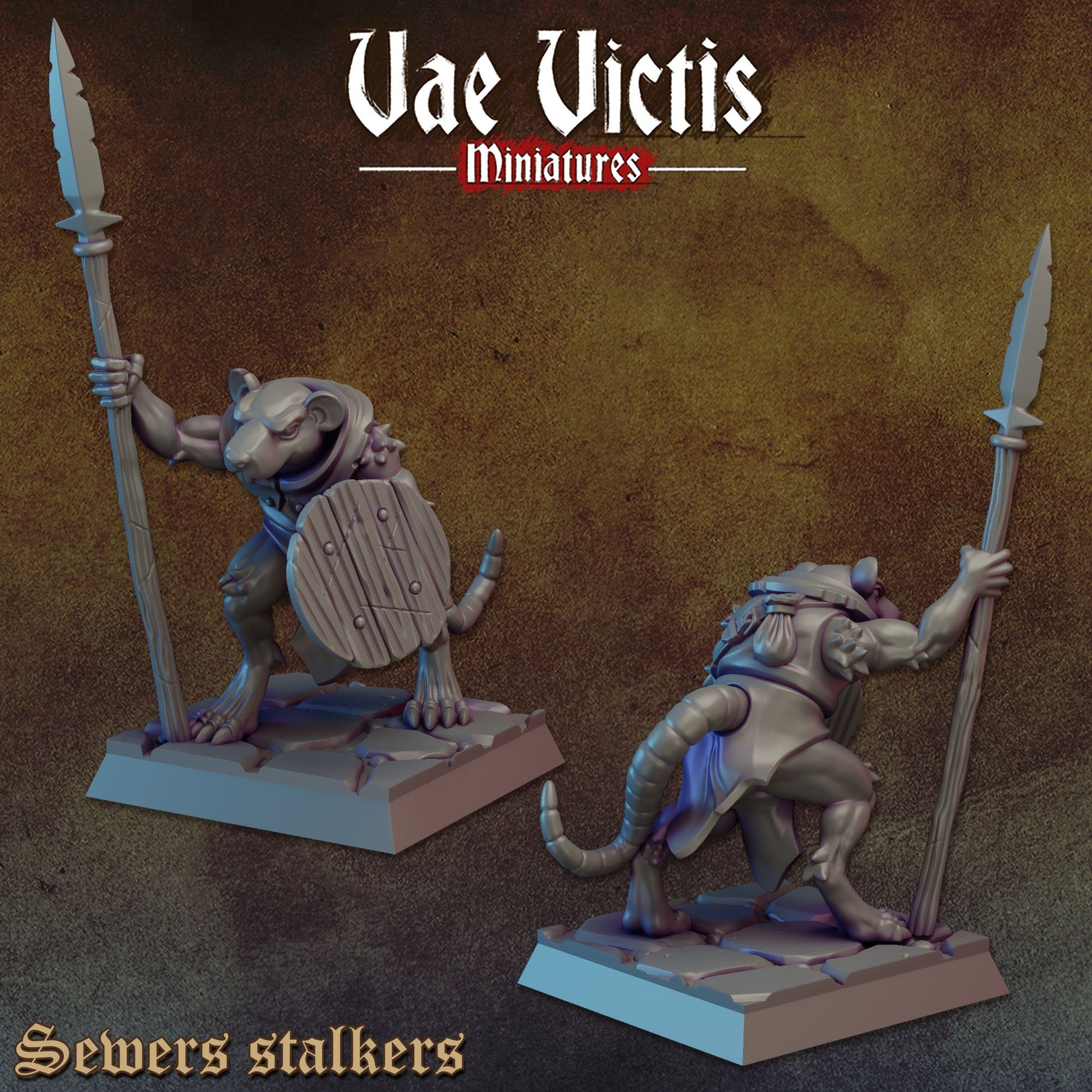 Ratfolk Warband Set | Vae Victis Miniatures | 32mm Scale Resin Printed Tabletop RPG Figures for Tabletop Roleplaying or Wargaming