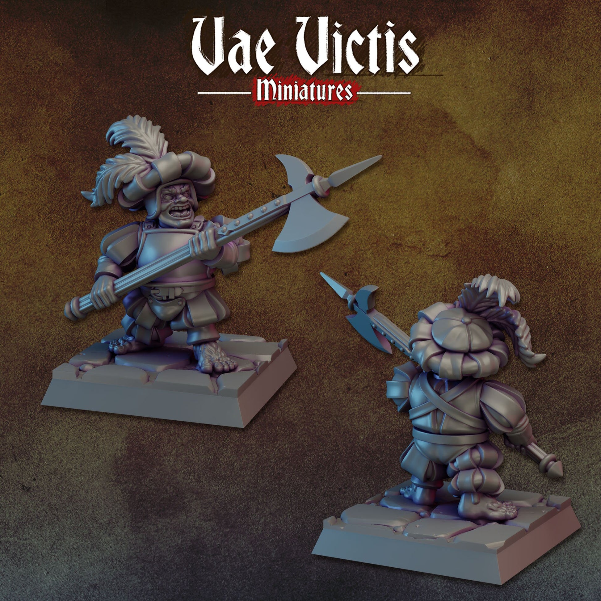 Halfling Elite Set | Vae Victis Miniatures | 32mm Scale Resin Printed Tabletop RPG Figures for Tabletop Roleplaying or Wargaming