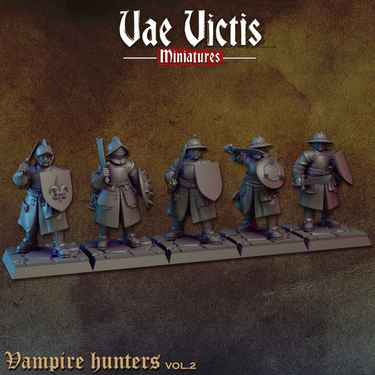 Vampire Hunters Set Vol. 2 | Vae Victis Miniatures | 32mm Scale Resin Printed Tabletop RPG Figures for Tabletop Roleplaying or Wargaming