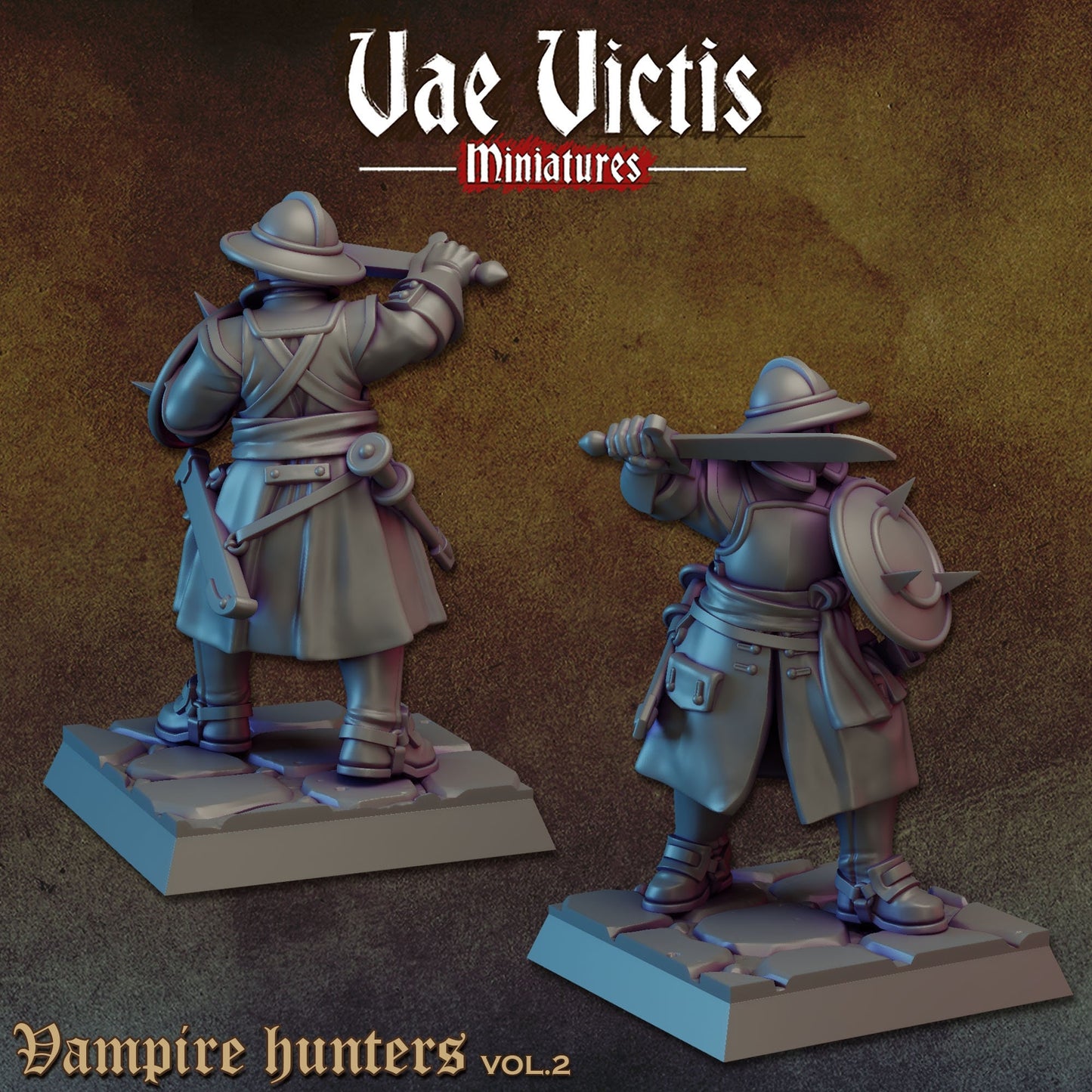 Vampire Hunters Set Vol. 2 | Vae Victis Miniatures | 32mm Scale Resin Printed Tabletop RPG Figures for Tabletop Roleplaying or Wargaming