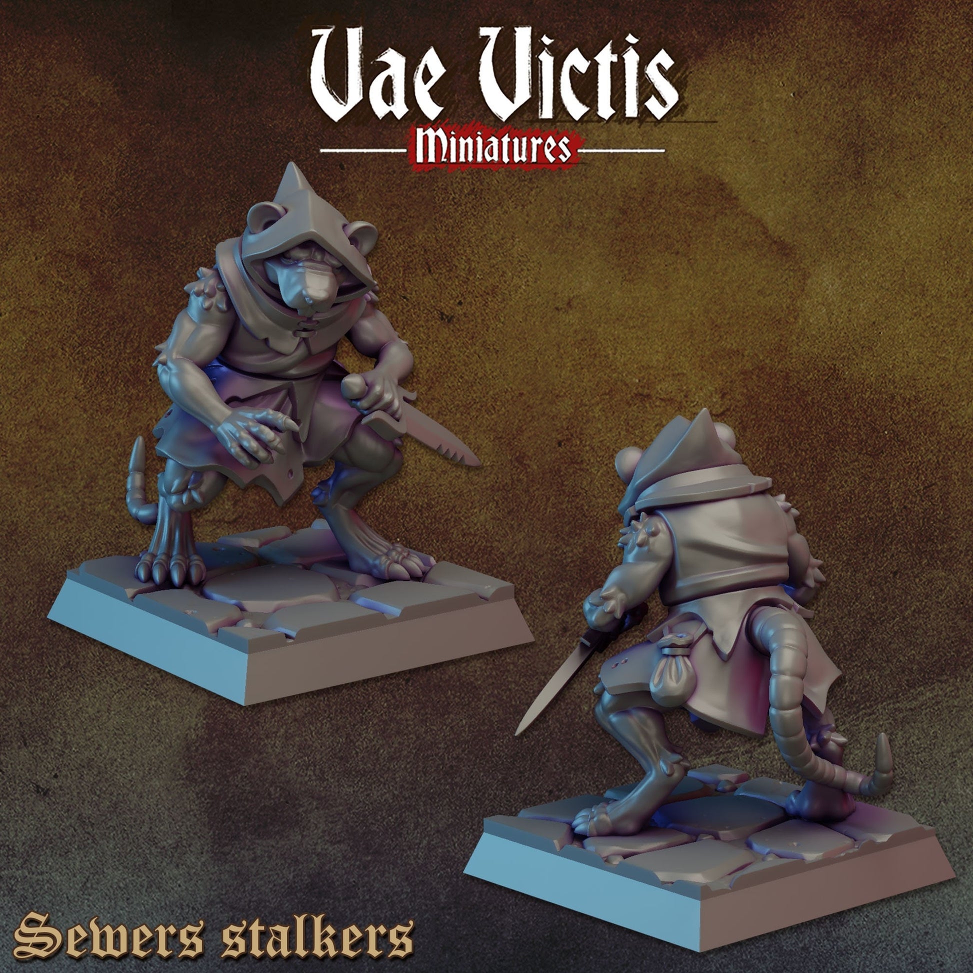Ratfolk Warband Set | Vae Victis Miniatures | 32mm Scale Resin Printed Tabletop RPG Figures for Tabletop Roleplaying or Wargaming