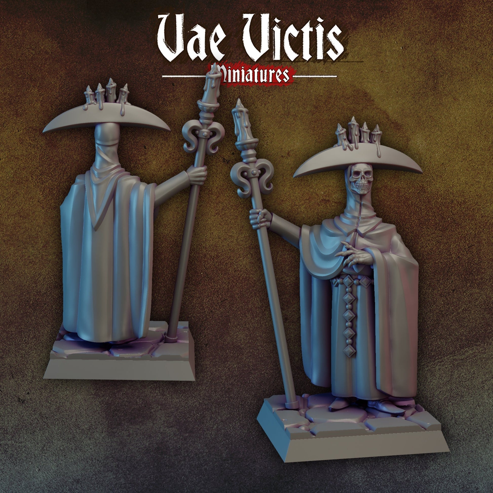 Skull Knight | Vae Victis Miniatures | 32mm Scale Resin Printed Tabletop RPG Figures for Tabletop Roleplaying or Wargaming