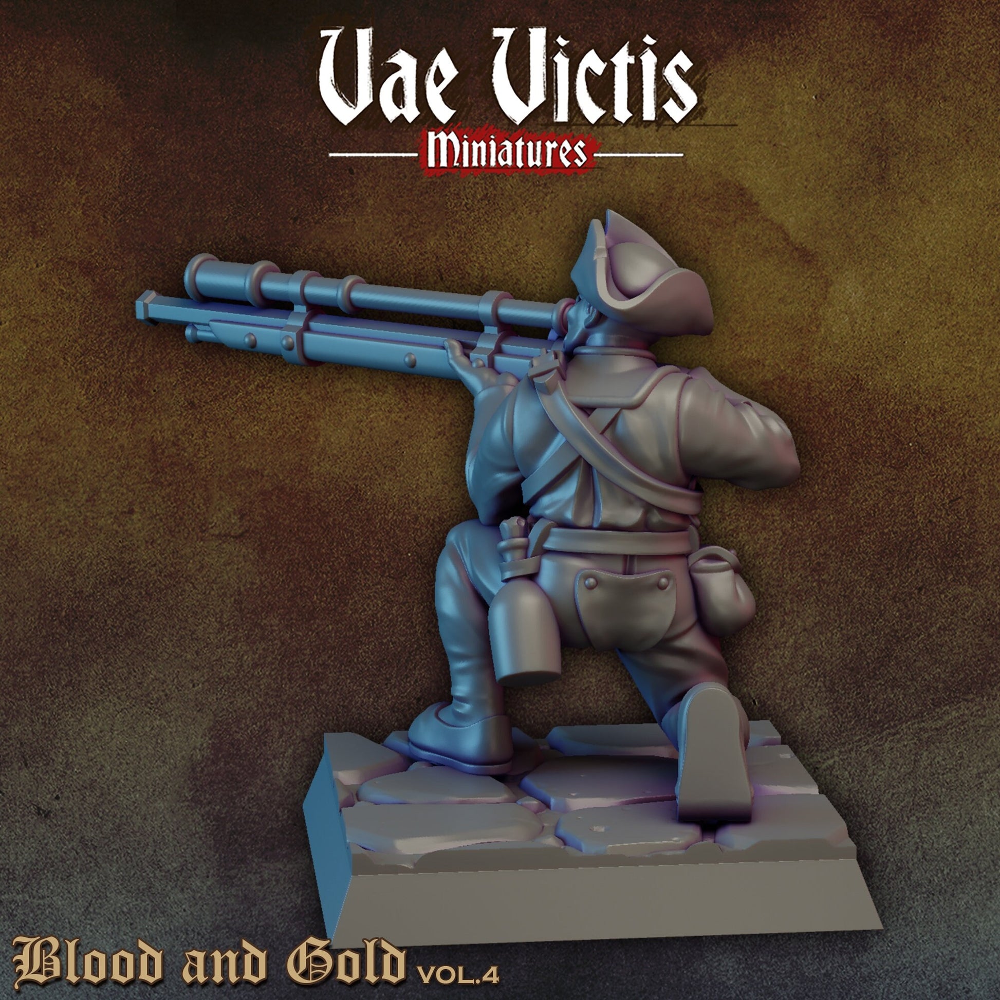 Human Riflemen Set | Vae Victis Miniatures | 32mm Scale Resin Printed Tabletop RPG Figures for Tabletop Roleplaying or Wargaming