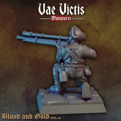 Human Riflemen Set | Vae Victis Miniatures | 32mm Scale Resin Printed Tabletop RPG Figures for Tabletop Roleplaying or Wargaming