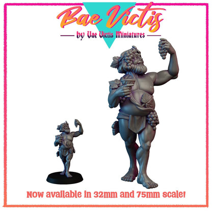 Bacchus | Bae Victis | Vae Victis Miniatures | 32mm and 75mm Scale Resin Printed Tabletop RPG Figures for Tabletop RPG's
