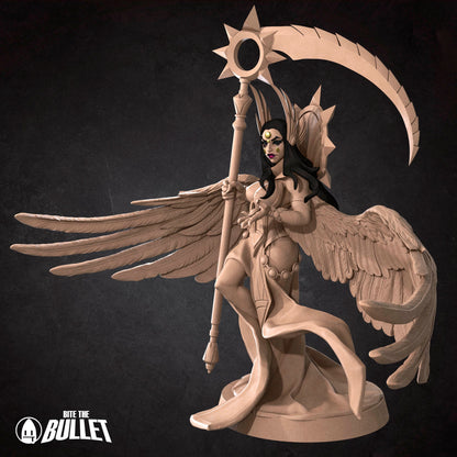 Death Angel Boss | NSFW Option | Bite The Bullet | 35mm Scale | Resin Printed Tabletop RPG Miniature Figures | DND | 5E