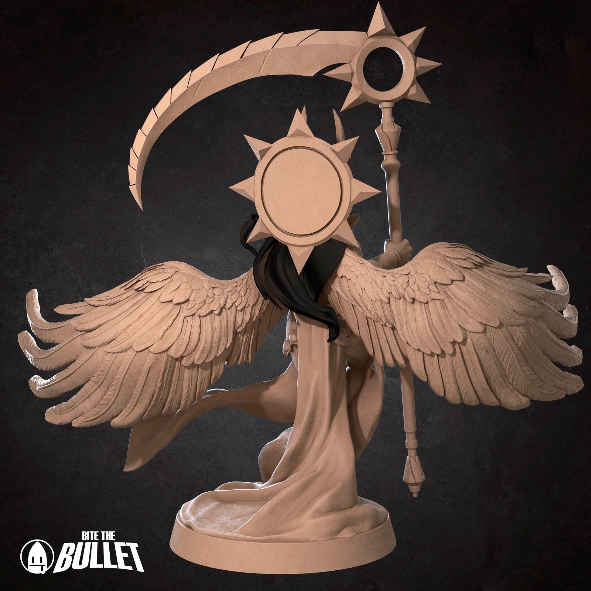 Death Angel Boss | NSFW Option | Bite The Bullet | 35mm Scale | Resin Printed Tabletop RPG Miniature Figures | DND | 5E