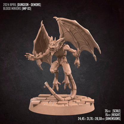 Blood Imp Minions Set | Bite The Bullet | 35mm Scale | Resin Printed Tabletop RPG Miniature Figures | DND | 5E