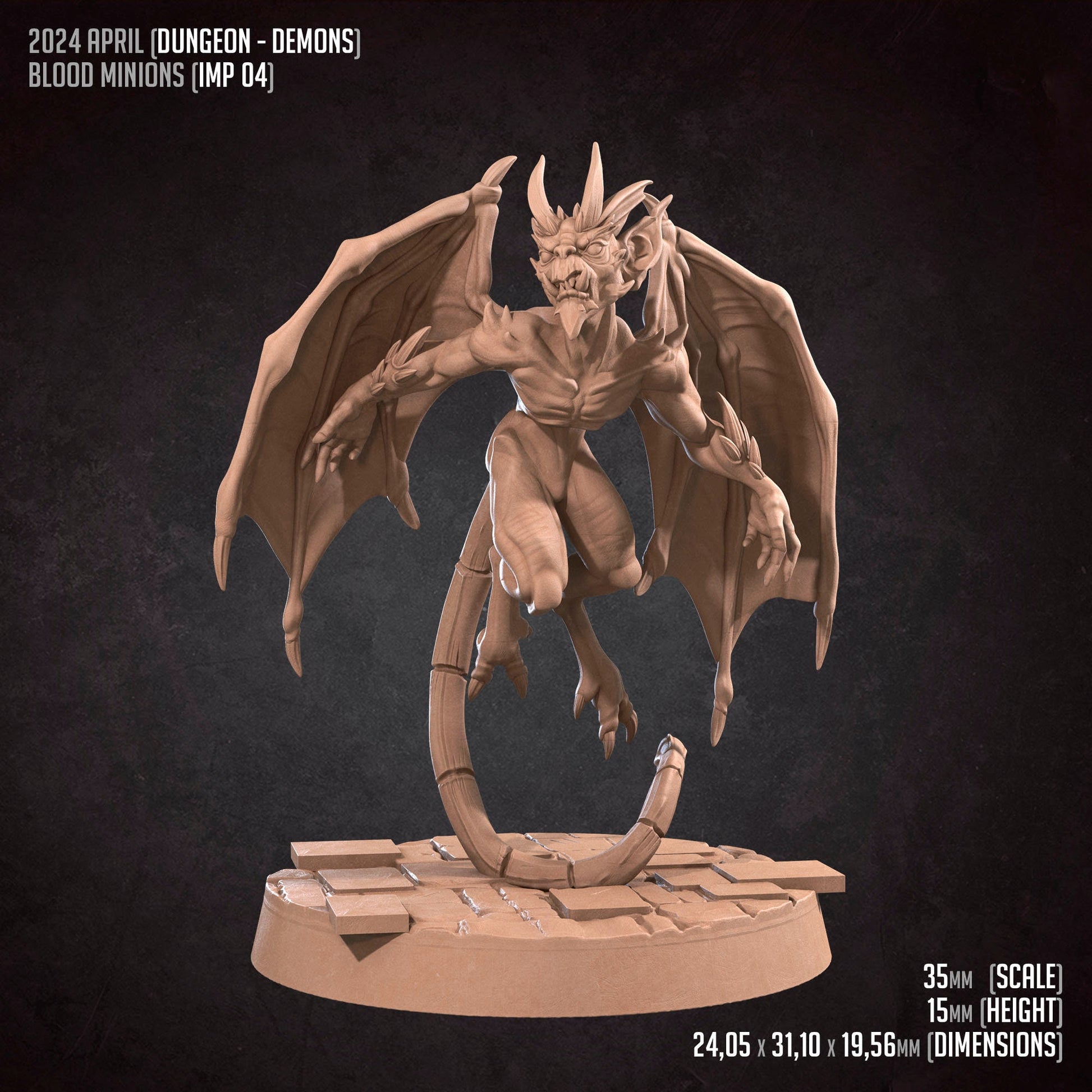 Blood Imp Minions Set | Bite The Bullet | 35mm Scale | Resin Printed Tabletop RPG Miniature Figures | DND | 5E