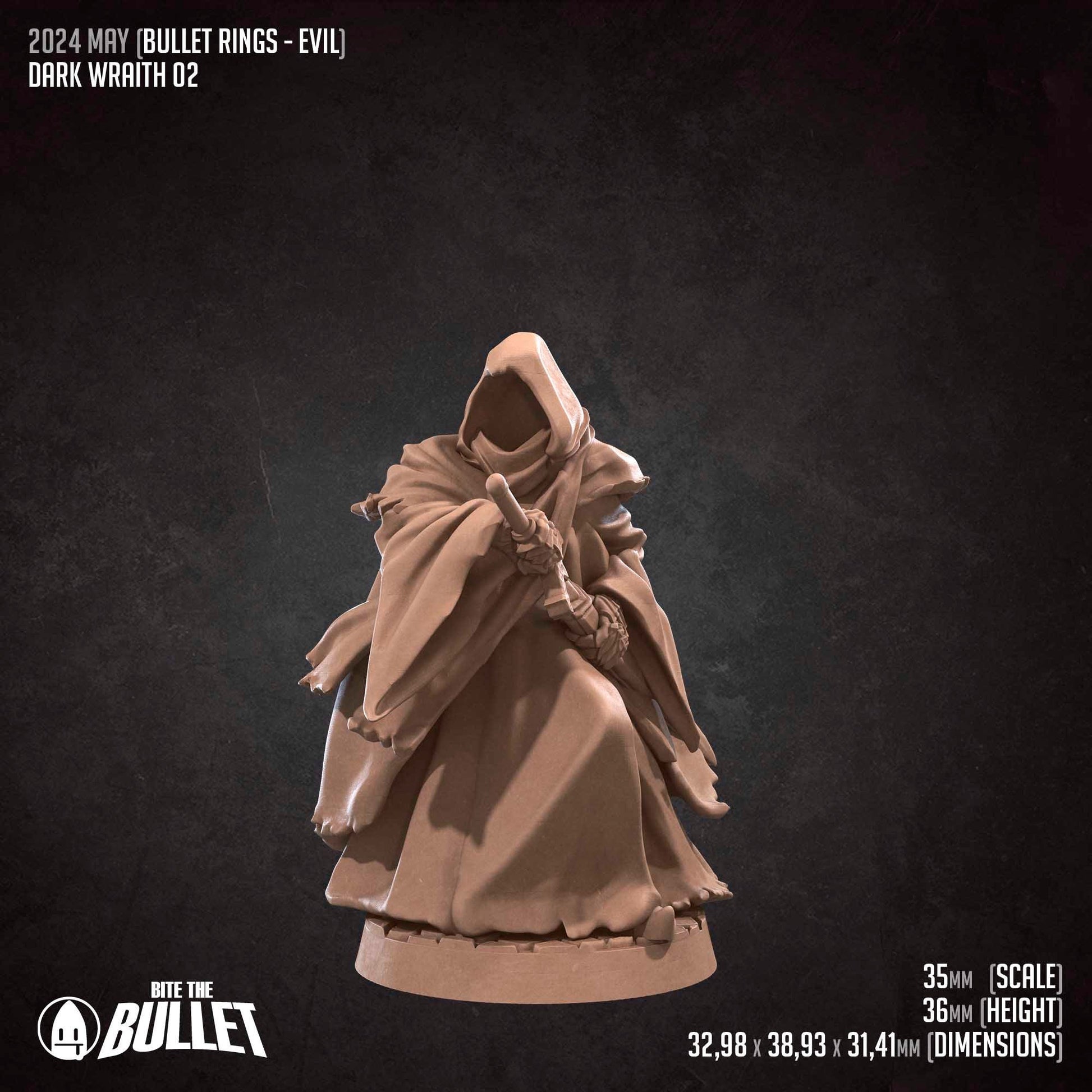 Dark Wraiths Set | Bite The Bullet | 35mm Scale | Resin Printed Tabletop RPG Miniature Figures | DND | 5E