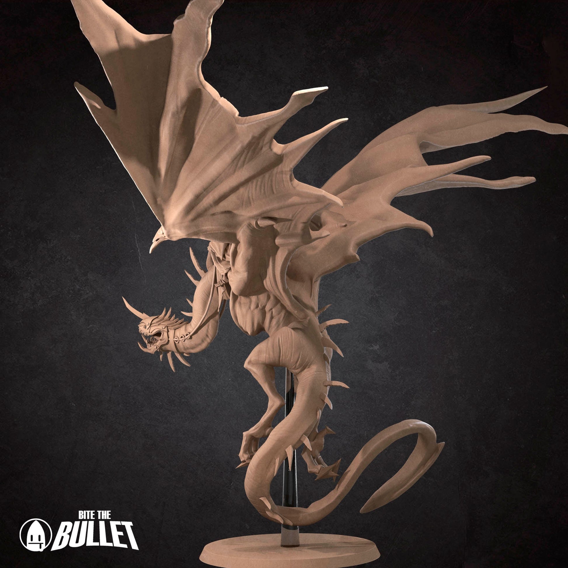 Mounted Witch King | Bite The Bullet | 35mm Scale | Resin Printed Tabletop RPG Miniature Figures | DND | 5E