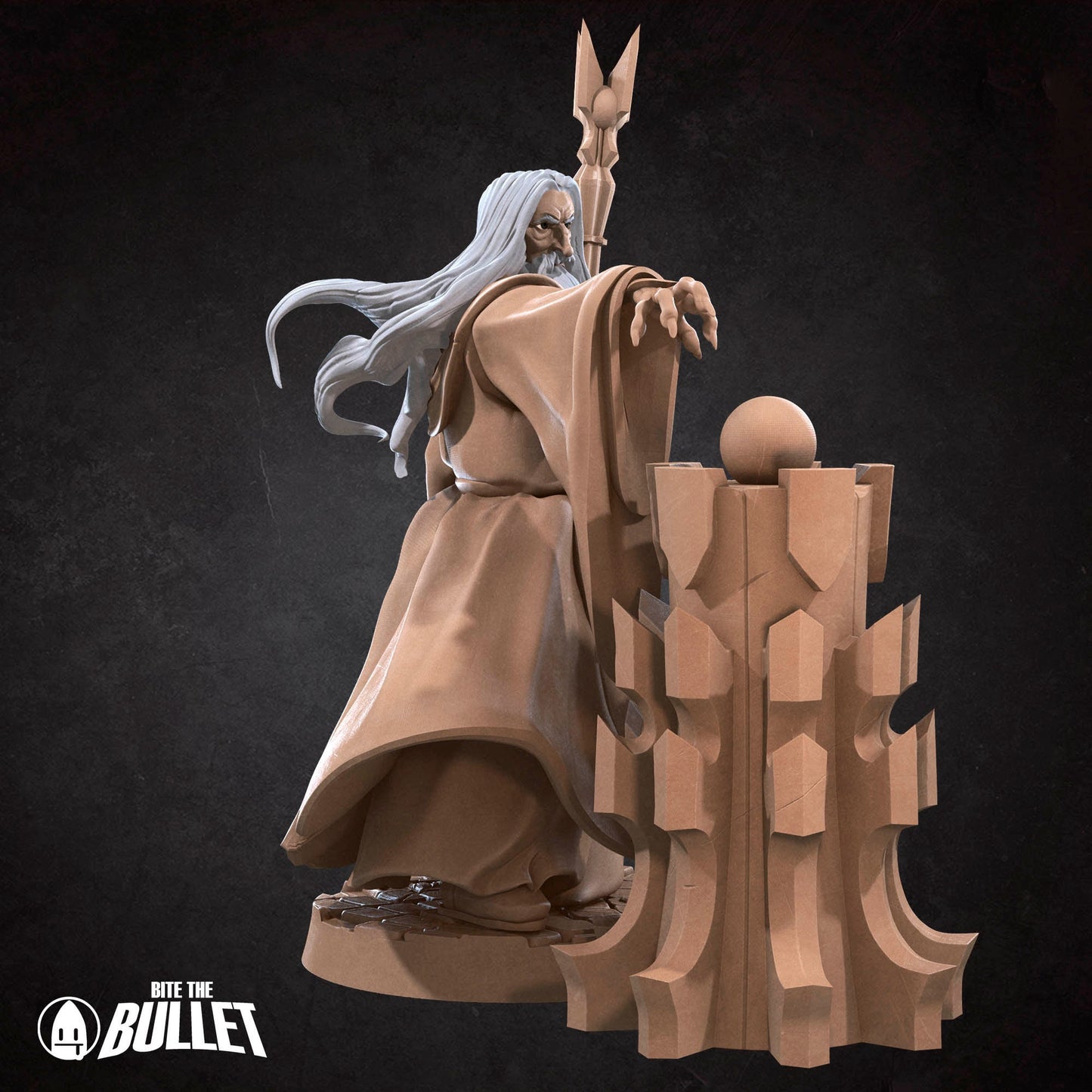 Dark Wizard | Bite The Bullet | 35mm Scale | Resin Printed Tabletop RPG Miniature Figures | DND | 5E