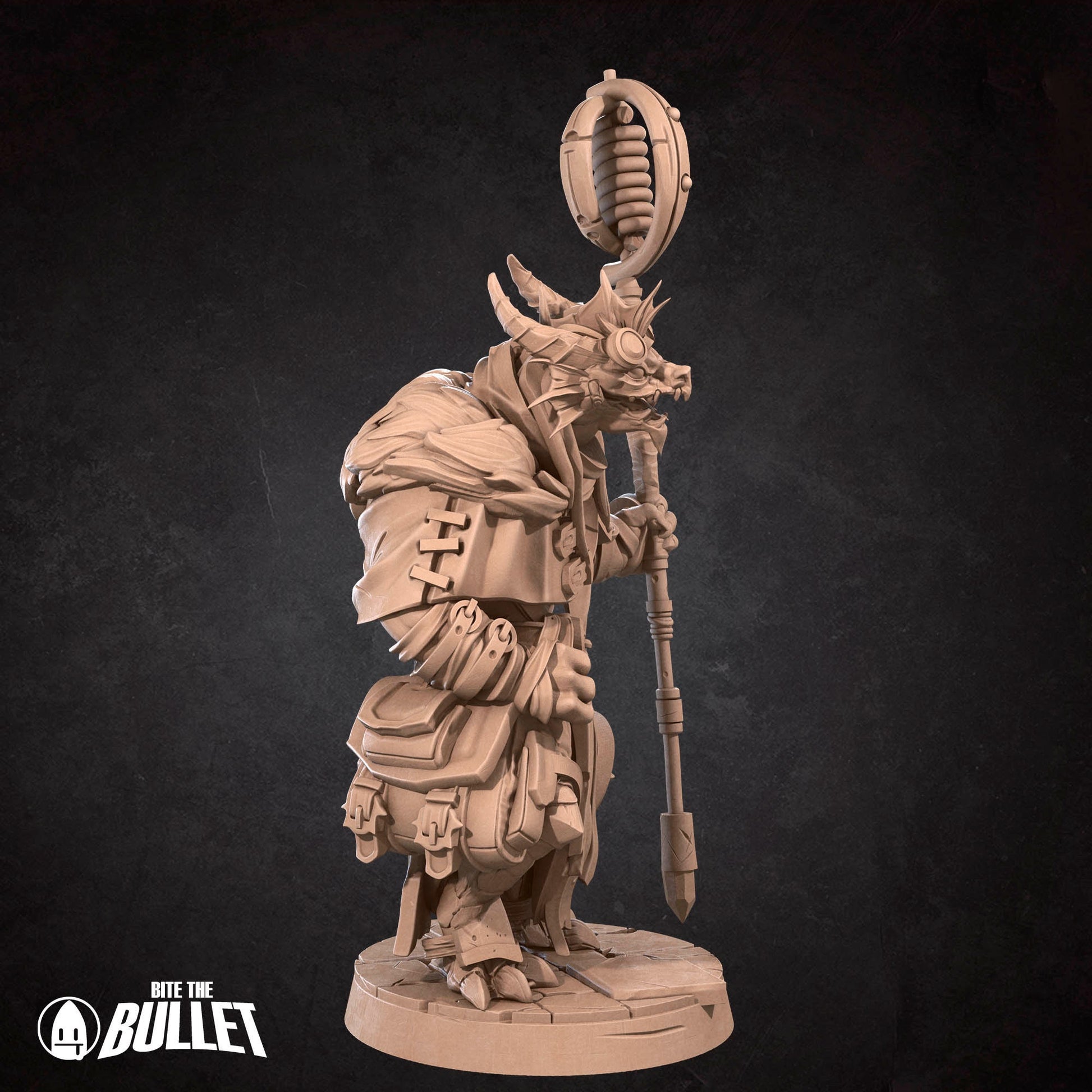 Dragonborn Artificer | Bite The Bullet | 35mm Scale | Resin Printed Tabletop RPG Miniature Figures | DND | 5E