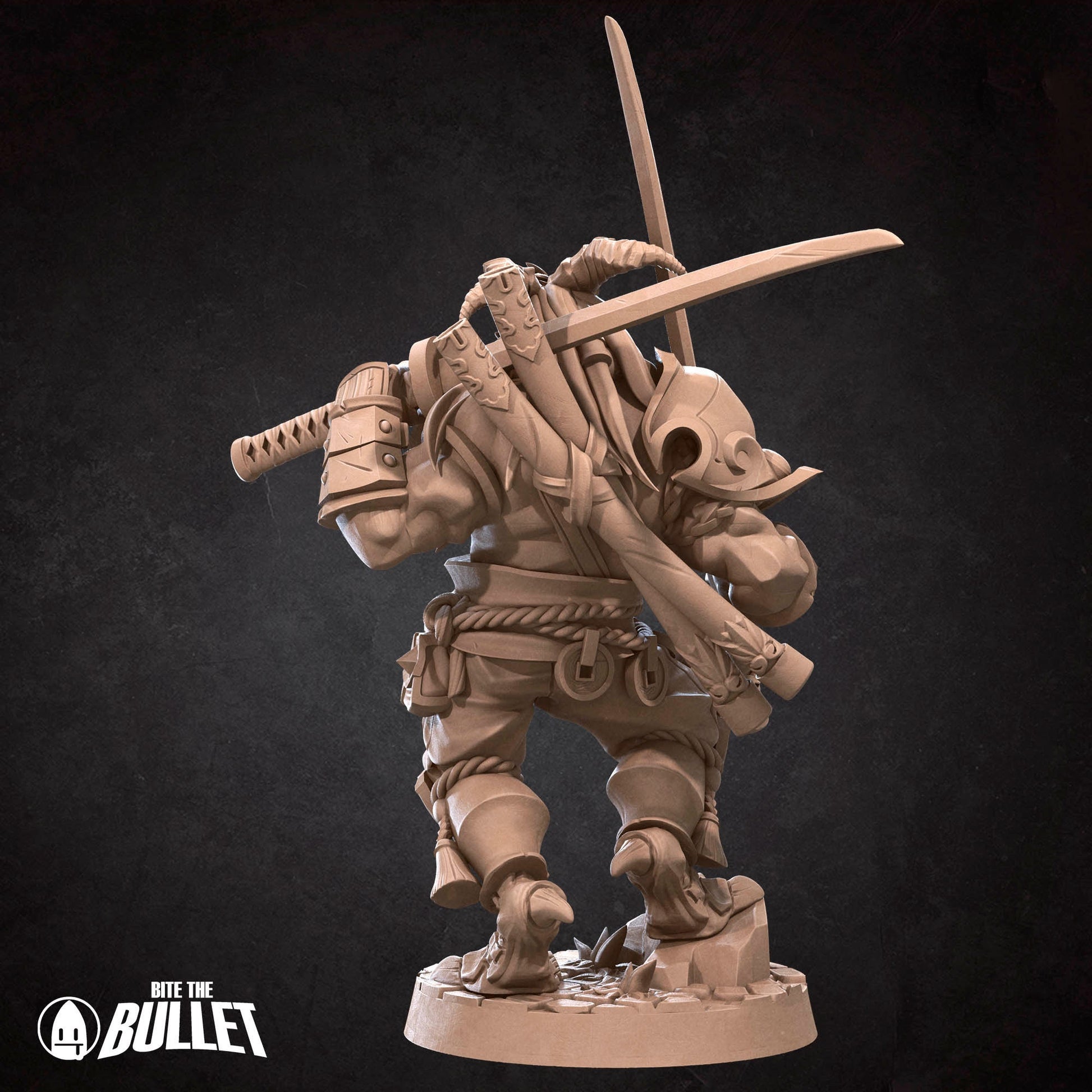 Dragonborn Monk | Bite The Bullet | 35mm Scale | Resin Printed Tabletop RPG Miniature Figures | DND | 5E