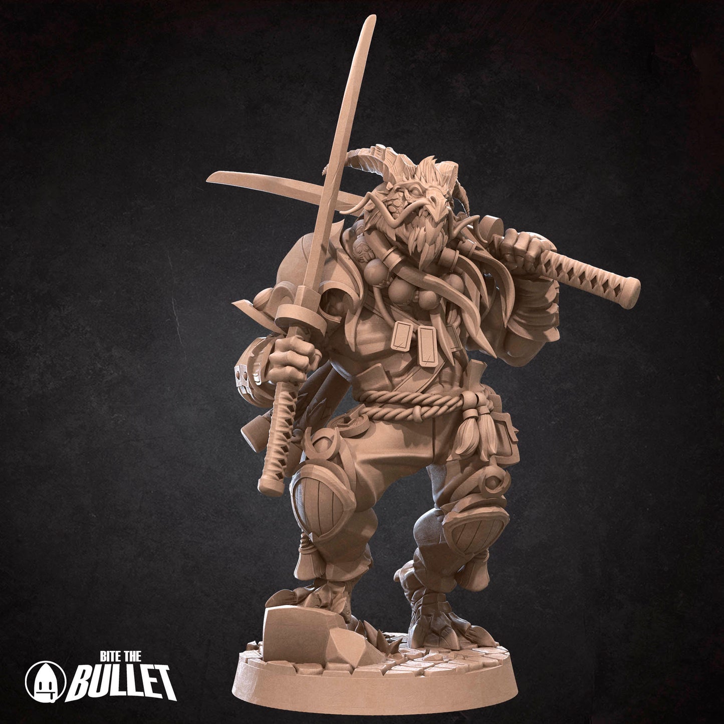 Dragonborn Monk | Bite The Bullet | 35mm Scale | Resin Printed Tabletop RPG Miniature Figures | DND | 5E