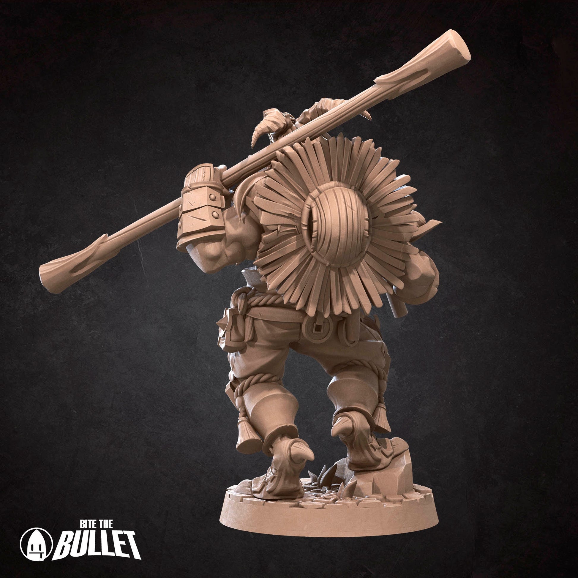 Dragonborn Monk | Bite The Bullet | 35mm Scale | Resin Printed Tabletop RPG Miniature Figures | DND | 5E