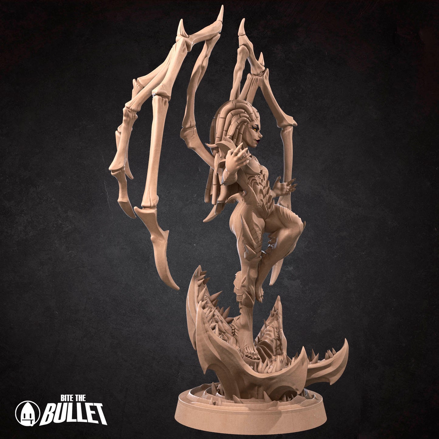 Sarah Queen Of Blades | NSFW Option | Bite The Bullet | 35mm Scale | Resin Printed Tabletop RPG Miniature Figures | DND | 5E