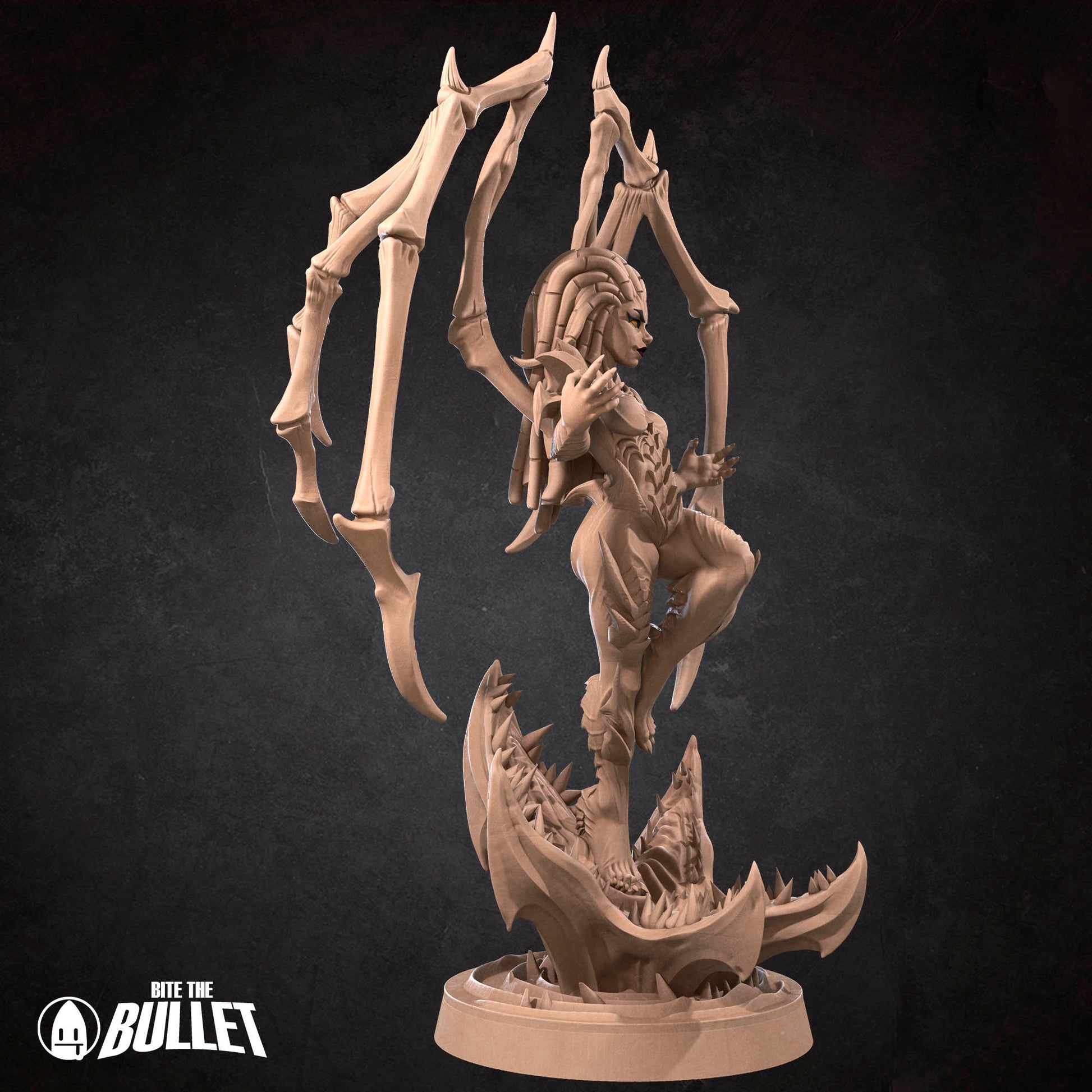 Sarah Queen Of Blades | NSFW Option | Bite The Bullet | 35mm Scale | Resin Printed Tabletop RPG Miniature Figures | DND | 5E