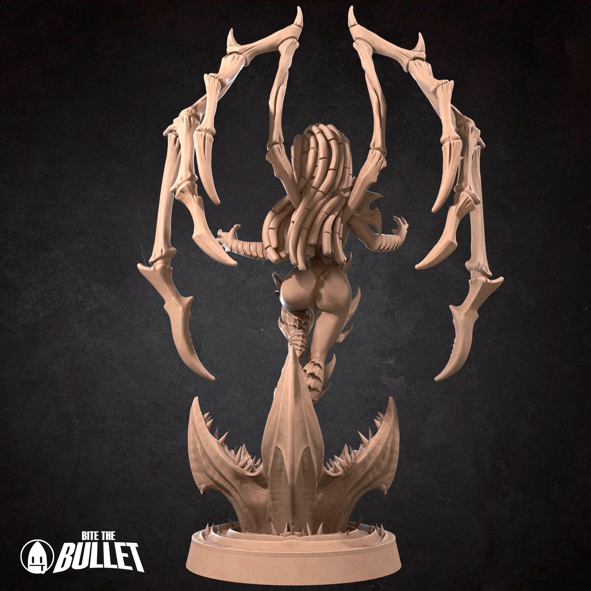 Sarah Queen Of Blades | NSFW Option | Bite The Bullet | 35mm Scale | Resin Printed Tabletop RPG Miniature Figures | DND | 5E
