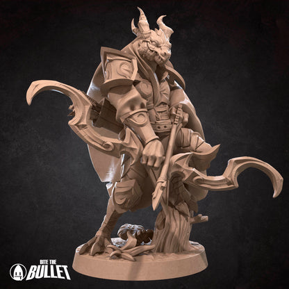 Dragonborn Barbarian | Bite The Bullet | 35mm Scale | Resin Printed Tabletop RPG Miniature Figures | DND | 5E