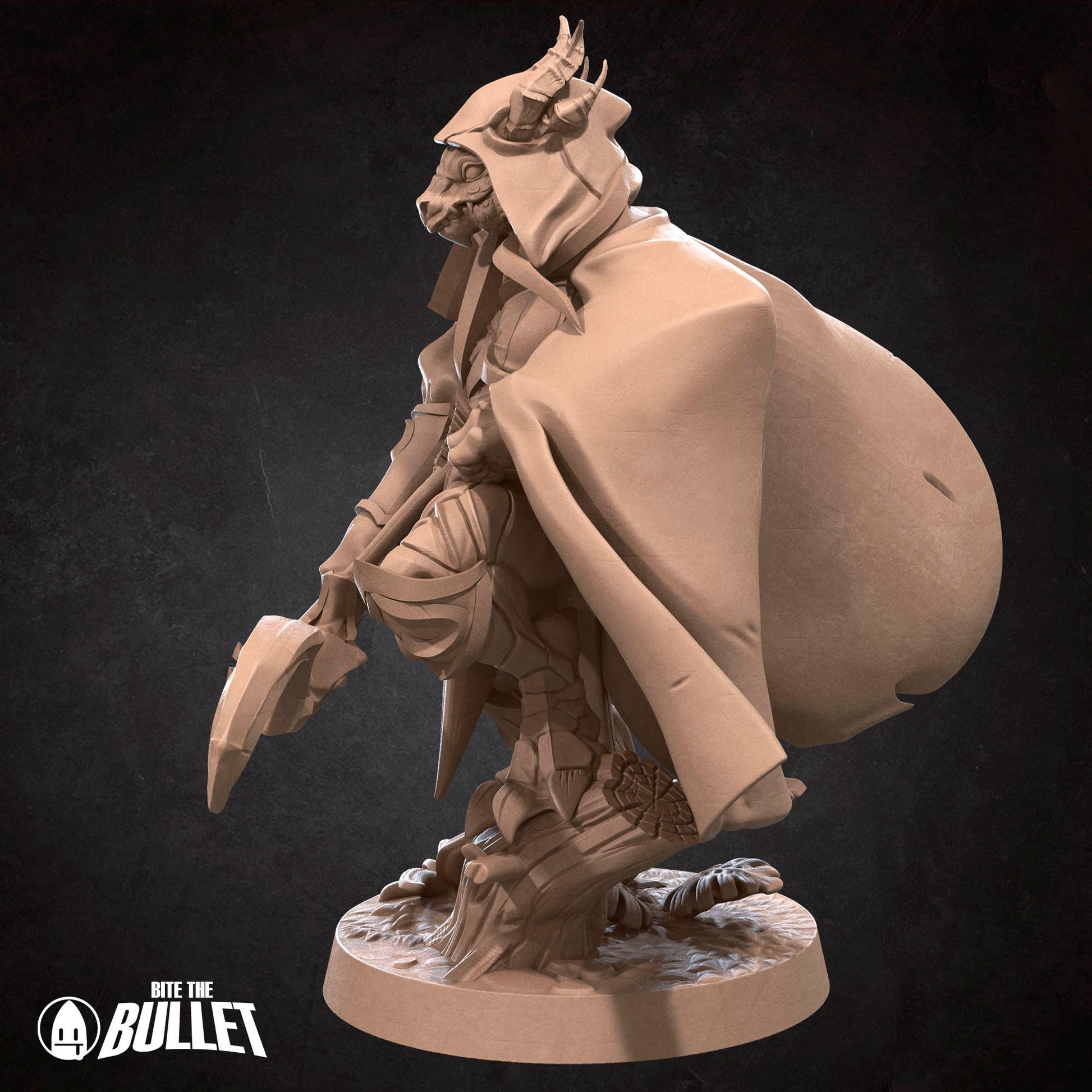 Dragonborn Barbarian | Bite The Bullet | 35mm Scale | Resin Printed Tabletop RPG Miniature Figures | DND | 5E