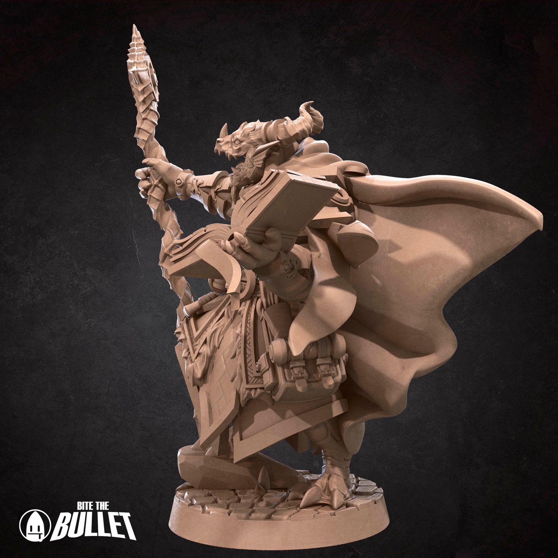 Dragonborn Sorcerer | Bite The Bullet | 35mm Scale | Resin Printed Tabletop RPG Miniature Figures | DND | 5E