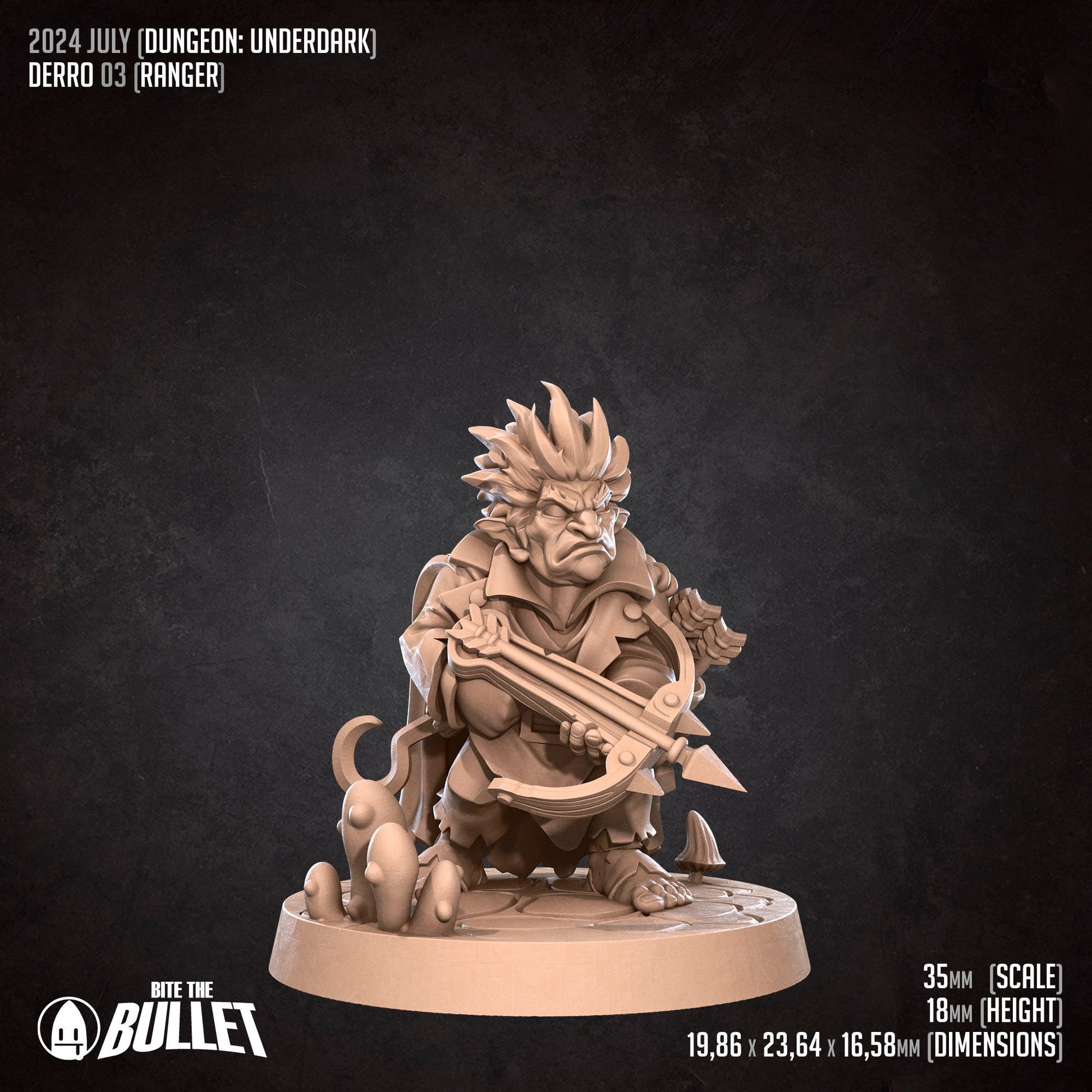 Derro Set | Bite The Bullet | 35mm Scale | Resin Printed Tabletop RPG Miniature Figures | DND | 5E