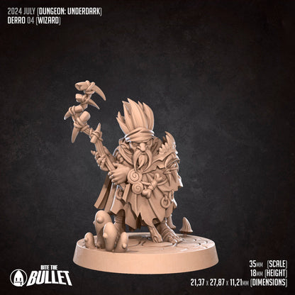 Derro Set | Bite The Bullet | 35mm Scale | Resin Printed Tabletop RPG Miniature Figures | DND | 5E