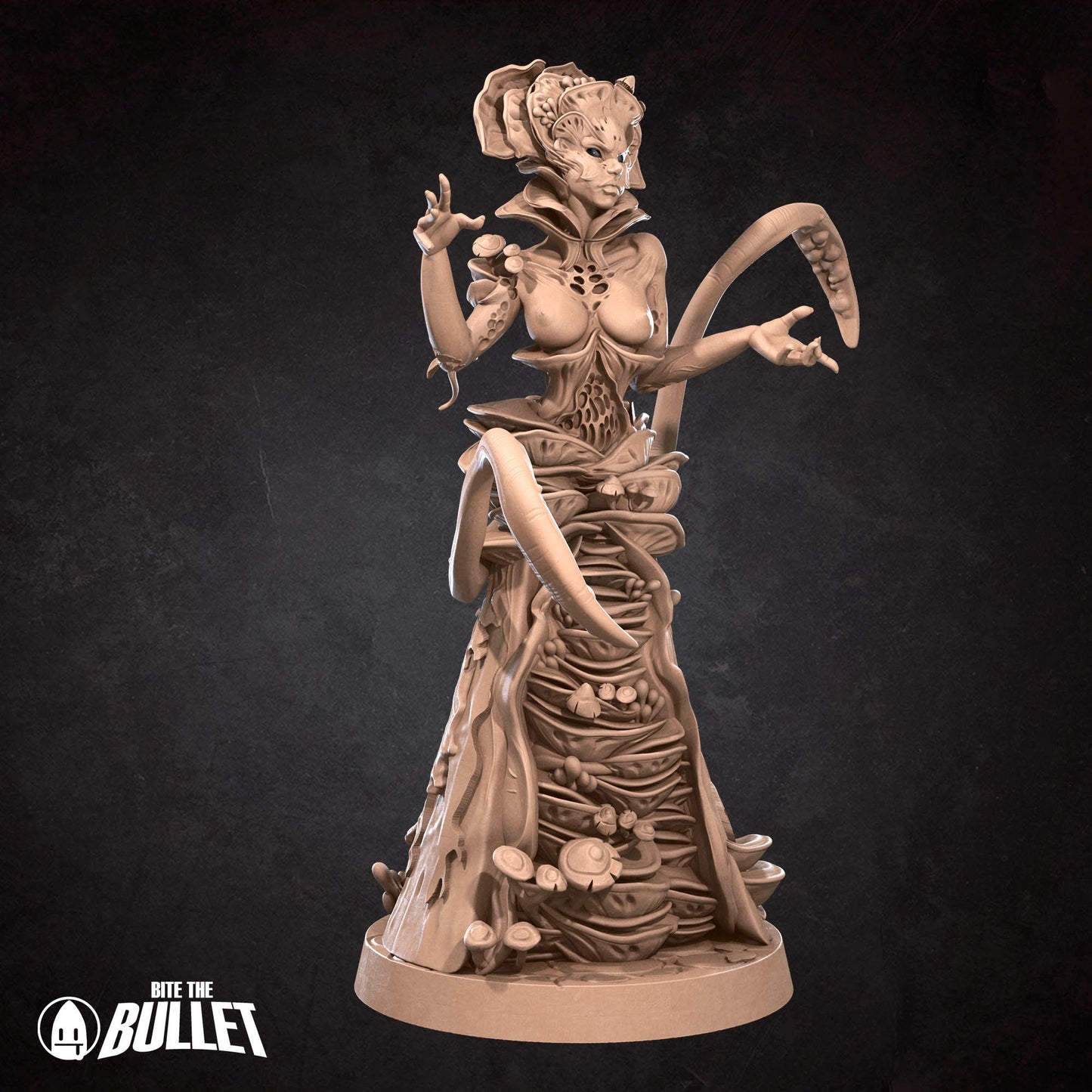 Zuggy Queen Of Fungi | NSFW Option | Bite The Bullet | 35mm Scale | Resin Printed Tabletop RPG Miniature Figures | DND | 5E