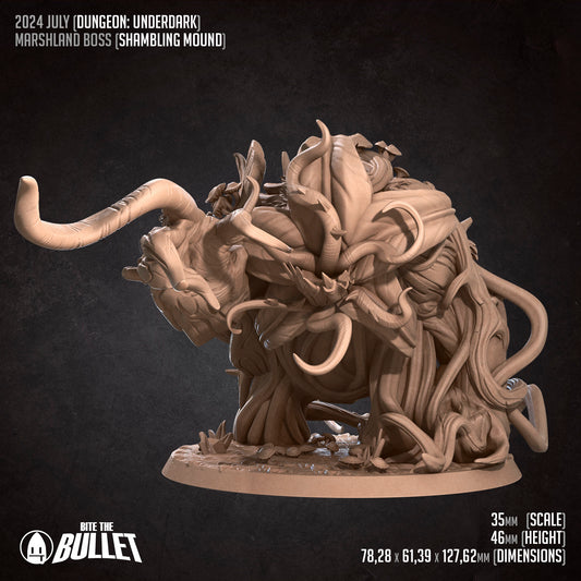 Marshland Shambler | Bite The Bullet | 35mm Scale | Resin Printed Tabletop RPG Miniature Figures | DND | 5E