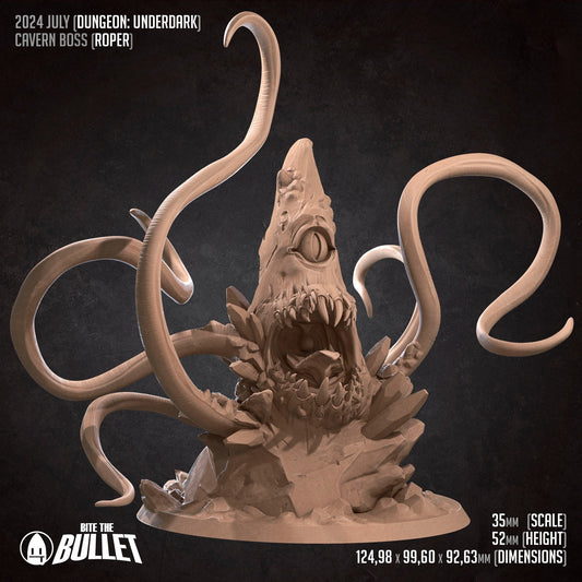 Cavern Boss | Bite The Bullet | 35mm Scale | Resin Printed Tabletop RPG Miniature Figures | DND | 5E