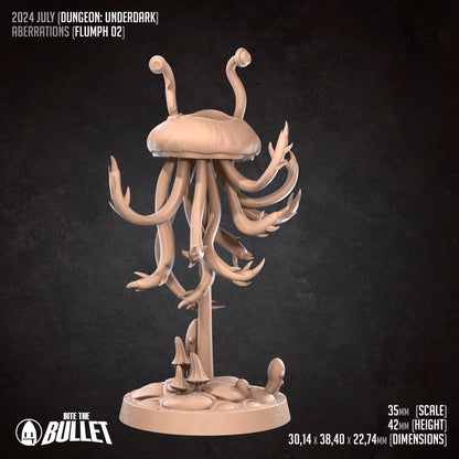 Tentacled Aberration Set | Bite The Bullet | 35mm Scale | Resin Printed Tabletop RPG Miniature Figures | DND | 5E