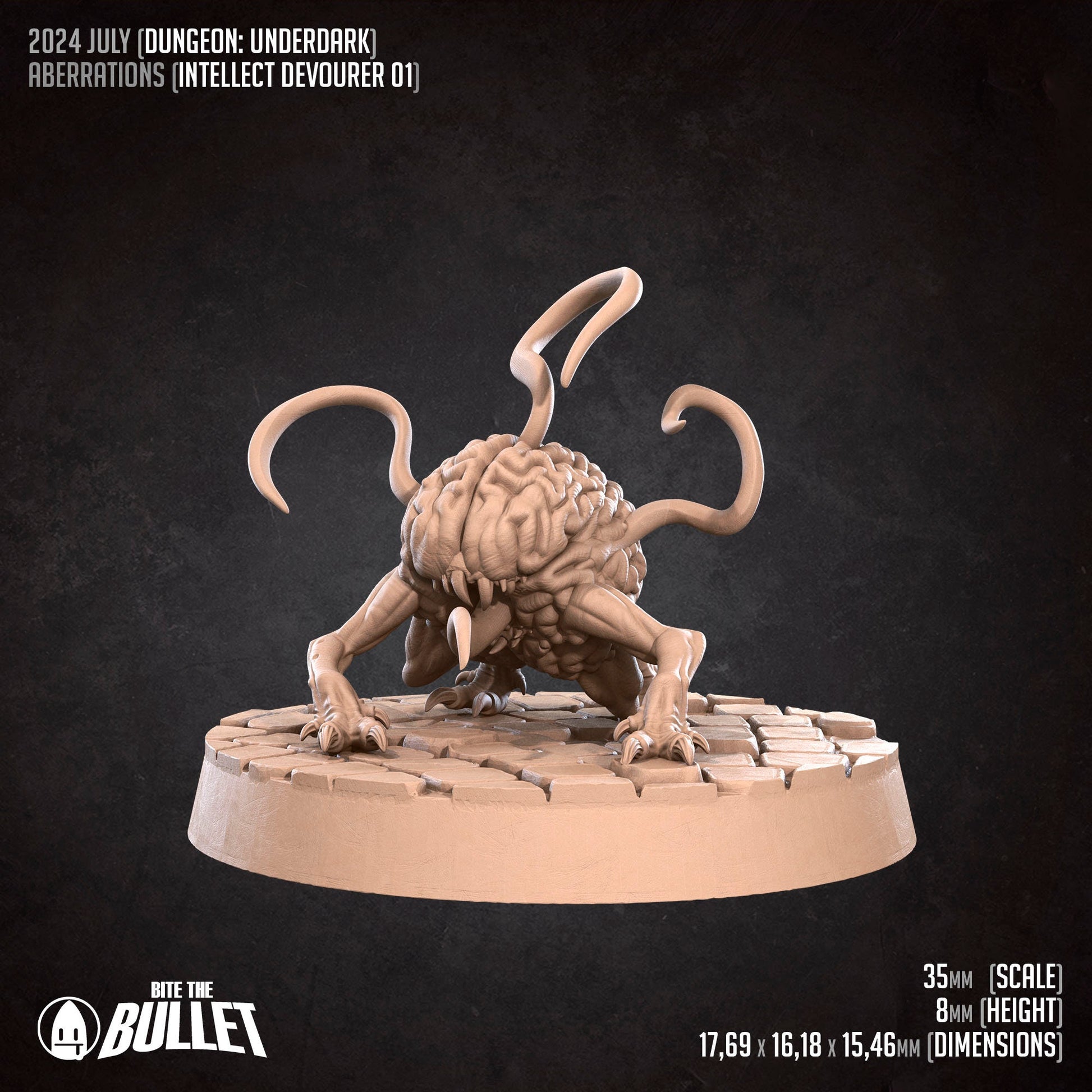 Intellect Devourer Set | Bite The Bullet | 35mm Scale | Resin Printed Tabletop RPG Miniature Figures | DND | 5E