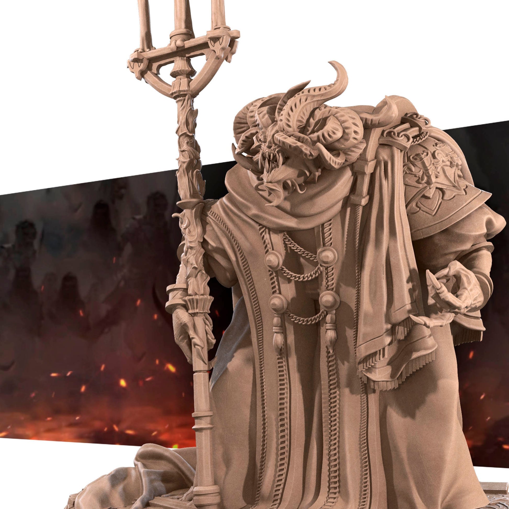 Moe The Lord Of Blood | Bite The Bullet | 35mm Scale | Resin Printed Tabletop RPG Miniature Figures | DND | 5E