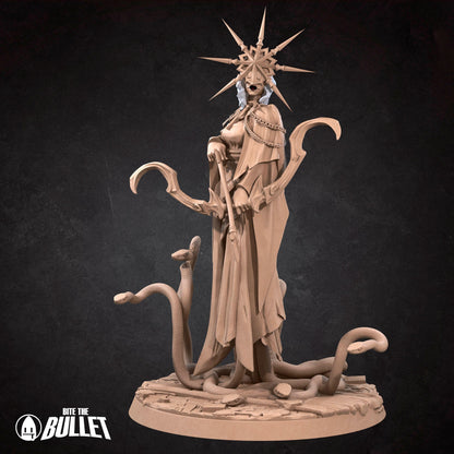 Gwen The Dark Sun | NSFW Option | Bite The Bullet | 35mm Scale | Resin Printed Tabletop RPG Miniature Figures | DND | 5E
