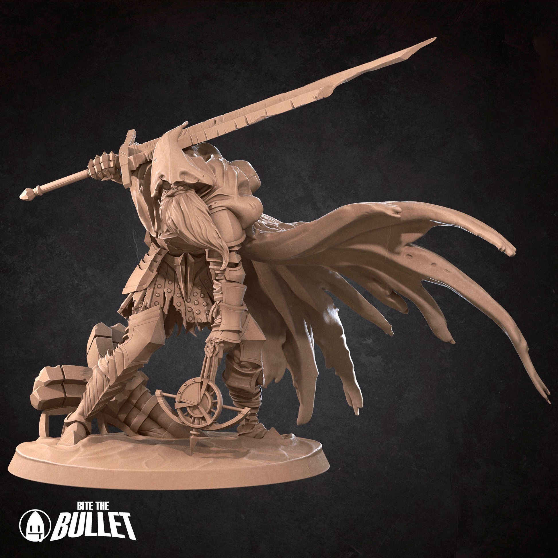 Gabriel The Slave Knight | Bite The Bullet | 35mm Scale | Resin Printed Tabletop RPG Miniature Figures | DND | 5E