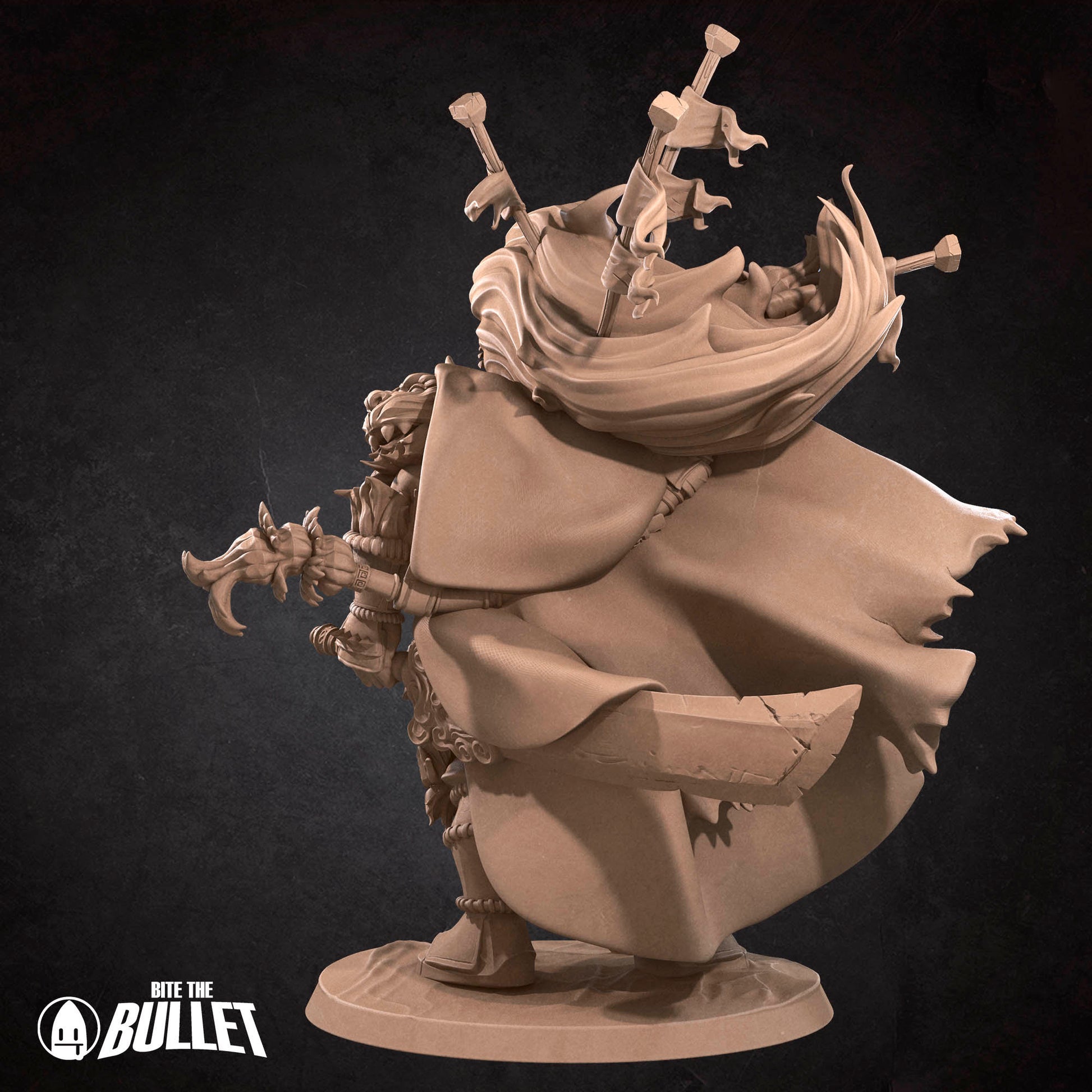 Rayan The Starscourge | Bite The Bullet | 35mm Scale | Resin Printed Tabletop RPG Miniature Figures | DND | 5E