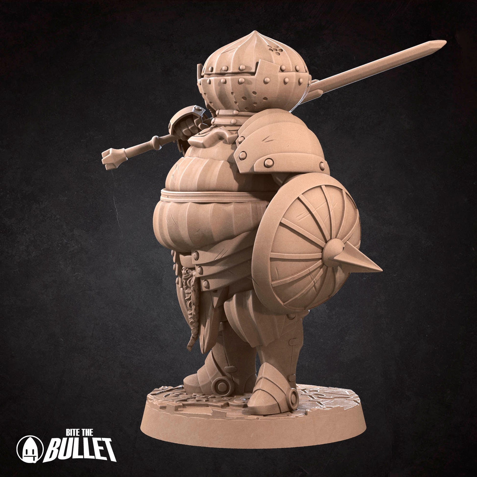 Cry The Onion Knight | Bite The Bullet | 35mm Scale | Resin Printed Tabletop RPG Miniature Figures | DND | 5E