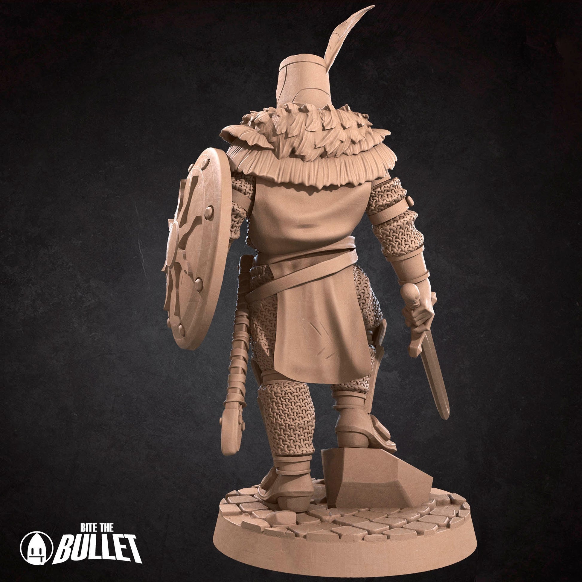 Sir Lawrence The Knight Of Sunlight | Bite The Bullet | 35mm Scale | Resin Printed Tabletop RPG Miniature Figures | DND | 5E