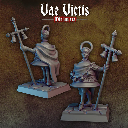 Bell Knight | Vae Victis Miniatures | 32mm Scale Resin Printed Tabletop RPG Figures for Tabletop Roleplaying or Wargaming